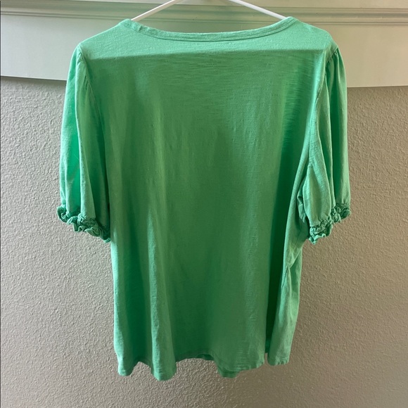Talbots Mint Green Short Sleeve Top - Picture 2 of 5